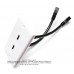 Placa Tapa doble pigtail HDMI 4k en ABS